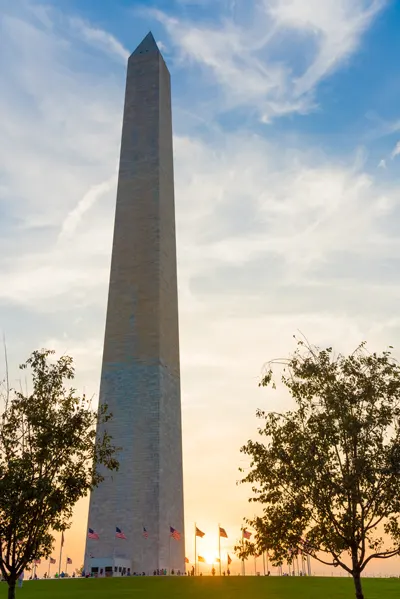 The Washington Monument in Washington DC
